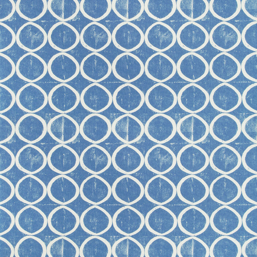 LEE JOFA - CIRCLES WALLPAPER- AZURE - Wallcovering by the Yard AZURE