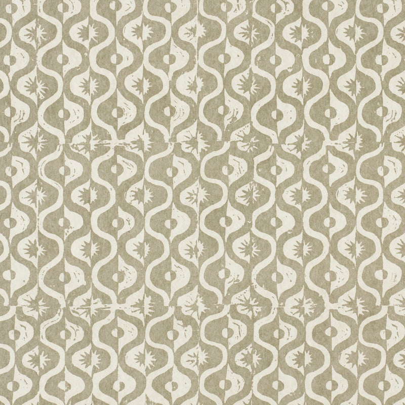 LEE JOFA - SMALL MEDALLION WP- STONE - Wallcovering by the Yard STONE