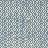 LEE JOFA - SMALL MEDALLION WP- AZURE - Wallcovering by the Yard