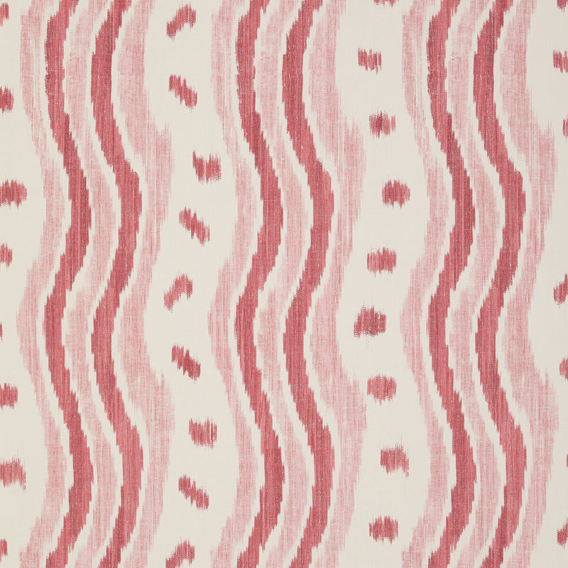 LEE JOFA - IKAT STRIPE WP- CORAL - Wallcovering by the Roll CORAL