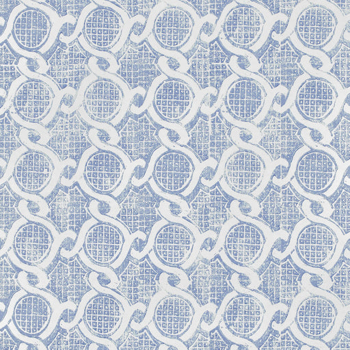 LEE JOFA - CHAIN WALLPAPER- BLUE - Wallcovering by the Roll BLUE