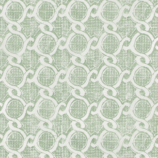LEE JOFA - CHAIN WALLPAPER- GREEN - Wallcovering by the Roll GREEN