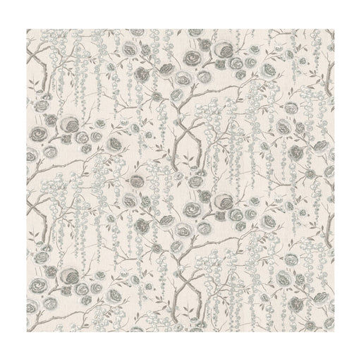 KRAVET BASICS - PEONYTREE- SILVER - Fabric by the Yard SILVER