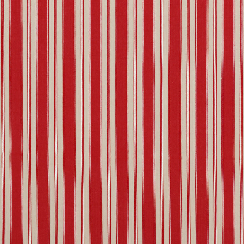 BAKER LIFESTYLE - TANGO TICKING- RED - Fabric by the Yard RED