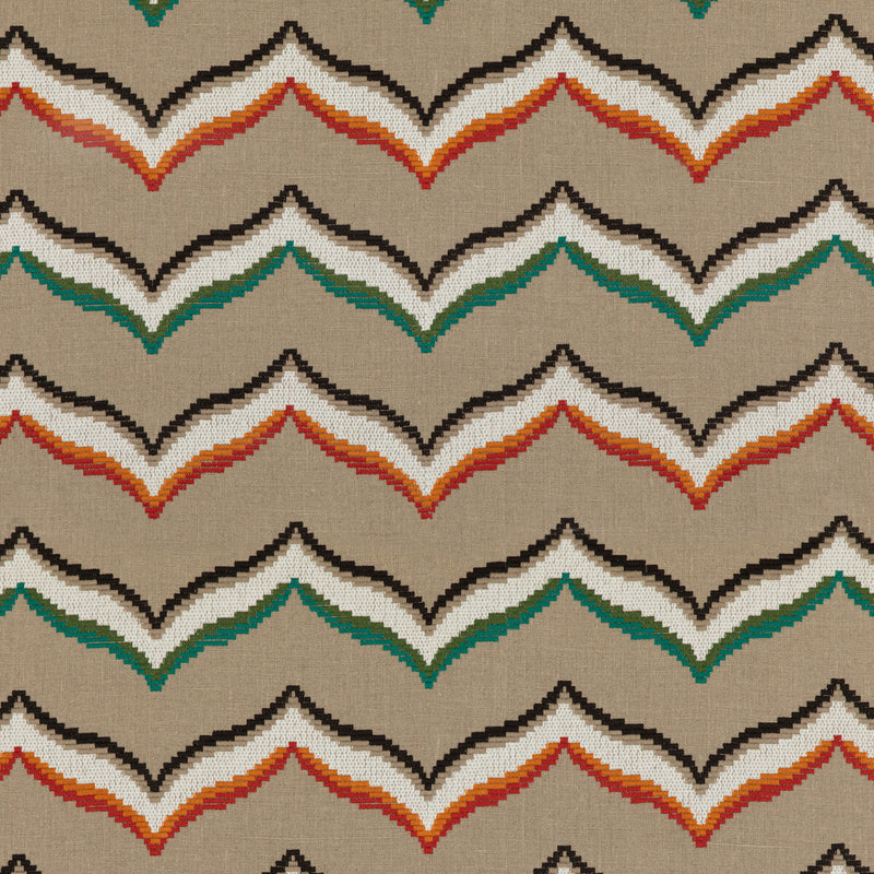 BAKER LIFESTYLE - SOMBRERO- EMERALD/SPICE - Fabric by the Yard EMERALD/SPICE