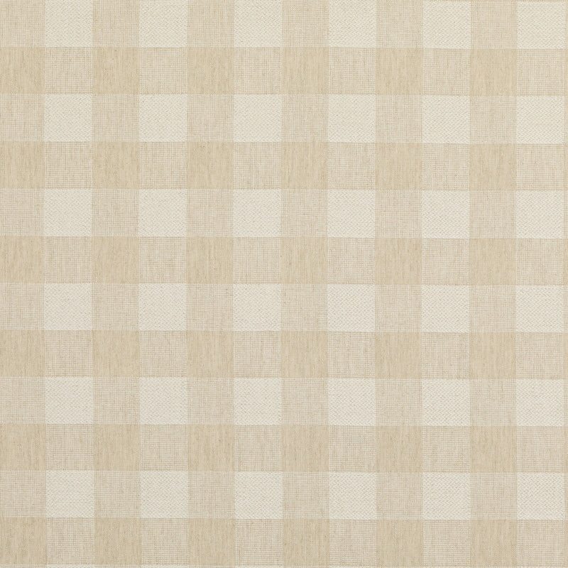 BAKER LIFESTYLE - BLOCK CHECK- LINEN - Fabric by the Yard LINEN