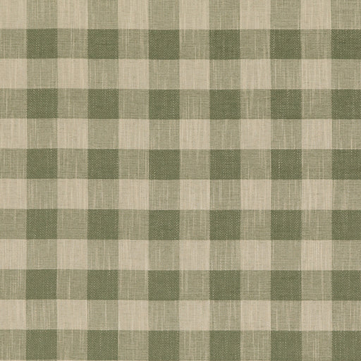 BAKER LIFESTYLE - BLOCK CHECK- GREEN - Fabric by the Yard GREEN