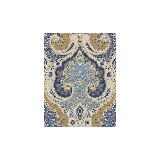 BAKER LIFESTYLE - LATIKA- INDIGO/CASHEW - Fabric by the Yard INDIGO/CASHEW