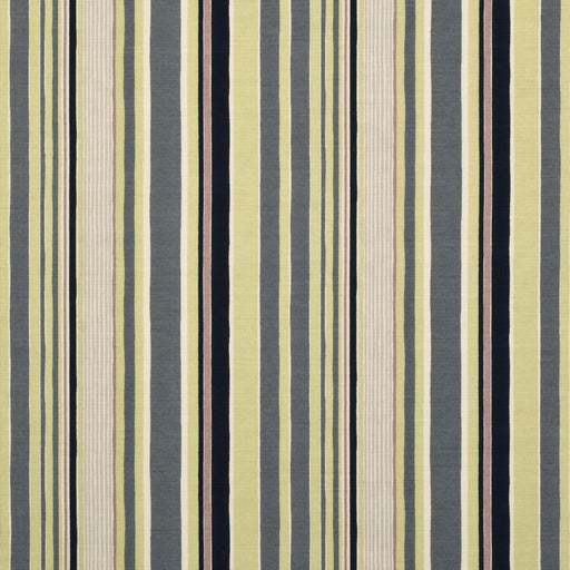BAKER LIFESTYLE - MALLOW STRIPE- CHARCOAL/MAUVE/DOVE - Fabric by the Yard CHARCOAL/MAUVE/DOVE