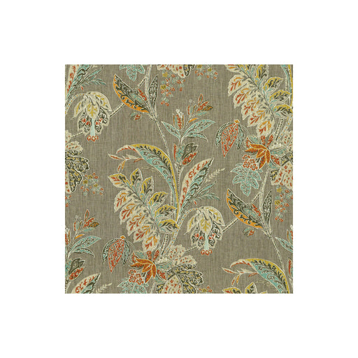 BAKER LIFESTYLE - ISHANA- GREY/SIENNA - Fabric by the Yard GREY/SIENNA
