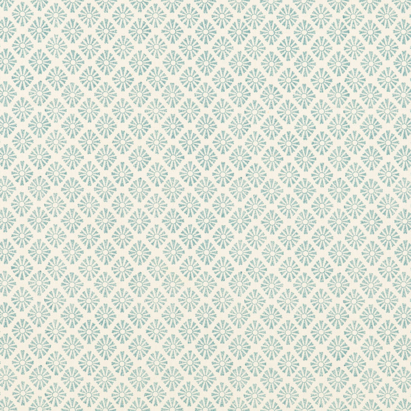 BAKER LIFESTYLE - SUNBURST- AQUA - Fabric by the Yard AQUA