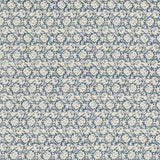 BAKER LIFESTYLE - FLOWER PRESS- INDIGO - Fabric by the Yard