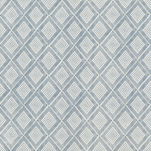 BAKER LIFESTYLE - BLOCK TRELLIS- INDIGO - Fabric by the Yard INDIGO