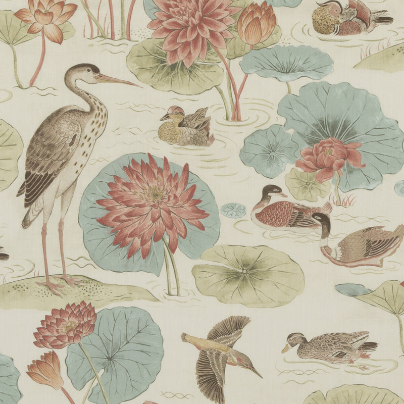 BAKER LIFESTYLE - ELLINGHAM- AQUA - Fabric by the Yard AQUA