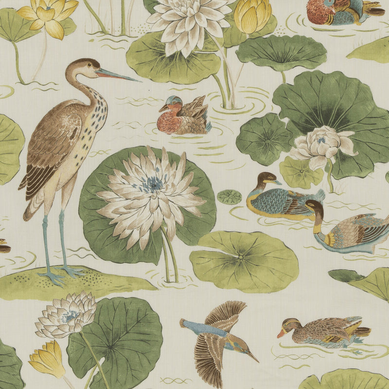 BAKER LIFESTYLE - ELLINGHAM- GREEN - Fabric by the Yard GREEN