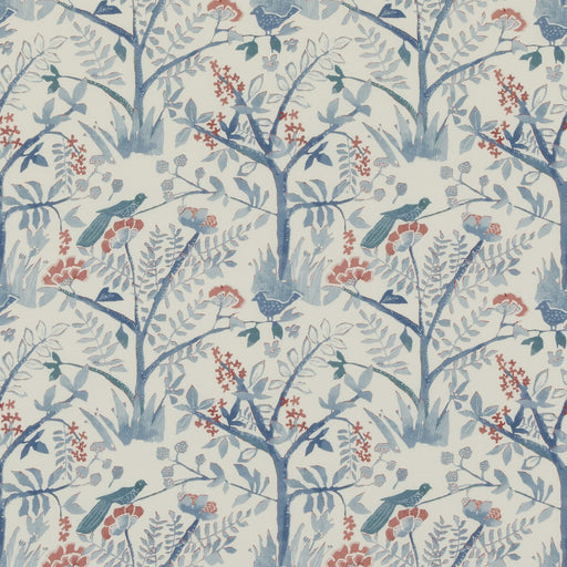 BAKER LIFESTYLE - LULWORTH- BLUE/RED - Fabric by the Yard BLUE/RED