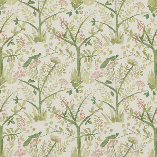 BAKER LIFESTYLE - LULWORTH- GREEN/PINK - Fabric by the Yard GREEN/PINK