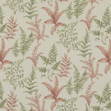 BAKER LIFESTYLE - FERNDOWN- GREEN/PINK - Fabric by the Yard