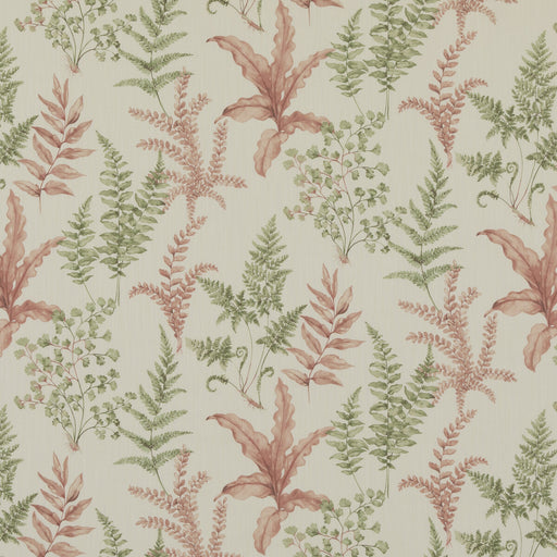 BAKER LIFESTYLE - FERNDOWN- GREEN/PINK - Fabric by the Yard GREEN/PINK