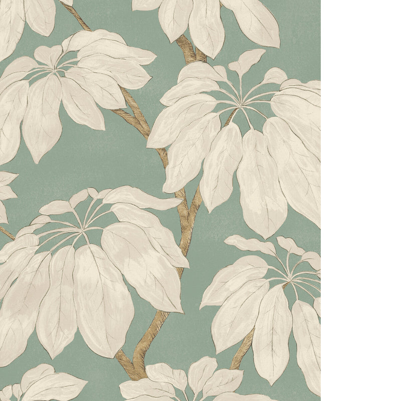 PURE EDIT - PONDICHERRY WP - SOFT TEAL - Wallpaper By The ROLL