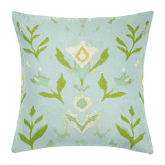 Petal Garden Aqua 22x22 Pillow