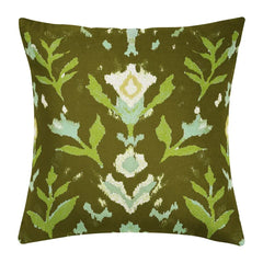 Petal Garden Olive 22x22 Pillow