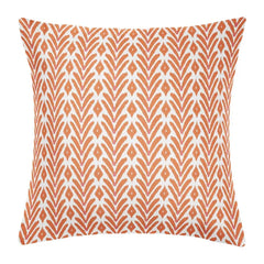 Petite Frond Orange 22x22 Pillow