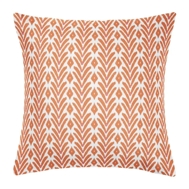 Petite Frond Orange 22x22 Pillow