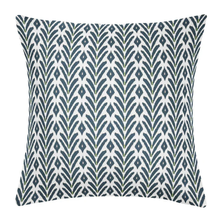 Petite Frond Navy 22x22 Pillow
