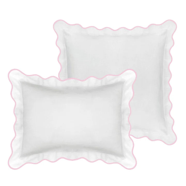 Laura Park -  20 x 26 Scalloped Shams - Pink