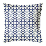 Laura Park - 22x22 Outdoor Pillows - Porto Tiles Navy