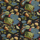 G P & J BAKER - NYMPHEUS - LINEN- TEAL/GREEN - Fabric by the Yard
