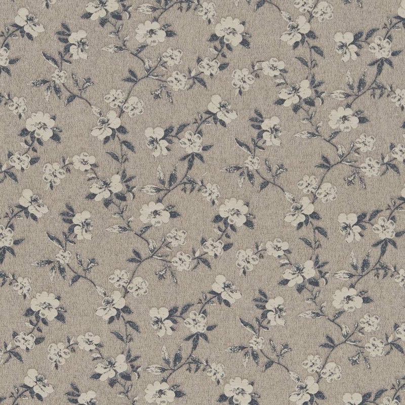 Charlotte - R344 - Cobalt Floral - Fabric by the Yard Cobalt Floral