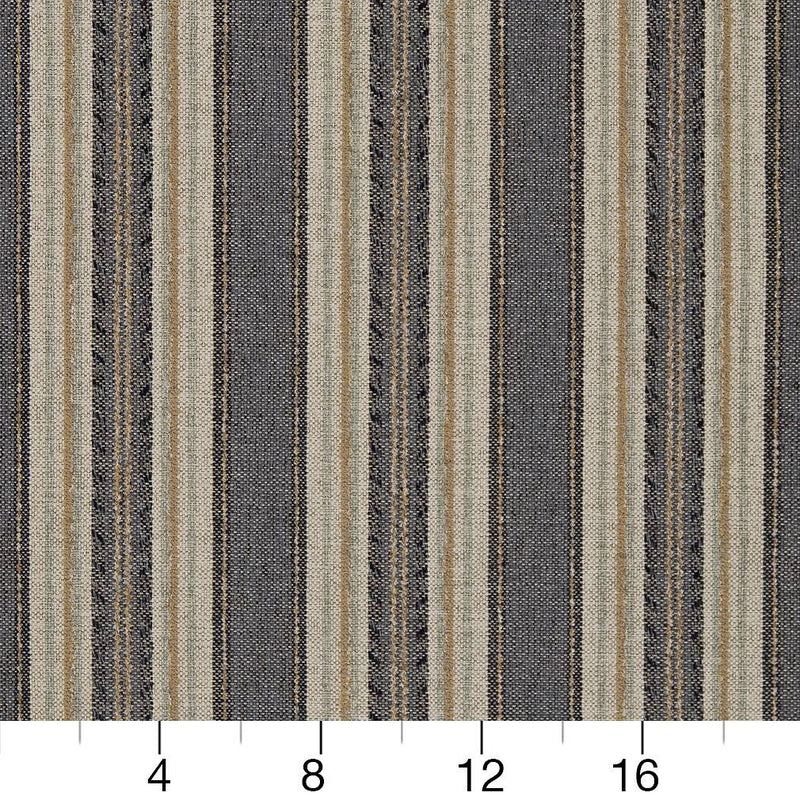 Charlotte - R431 - Denim Stripe - Fabric by the Yard - R431 - R431_Ruler