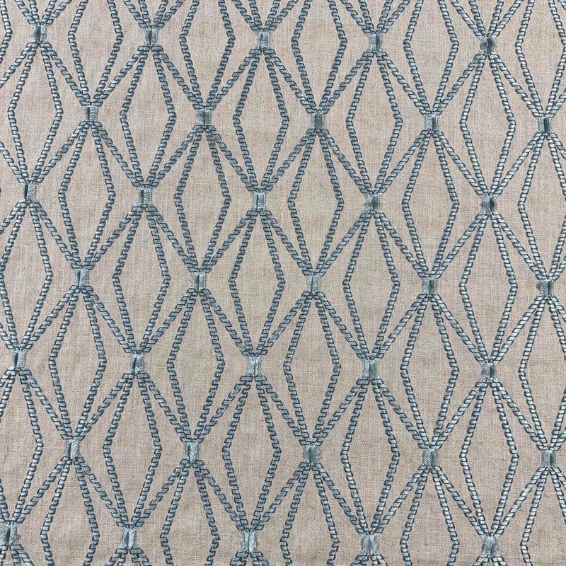 RHOMBONY - AQUAMARINE - Mag Fabrics - Fabric By The Yard