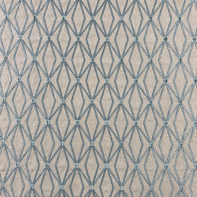 RHOMBONY - AQUAMARINE - Mag Fabrics - Fabric By The Yard