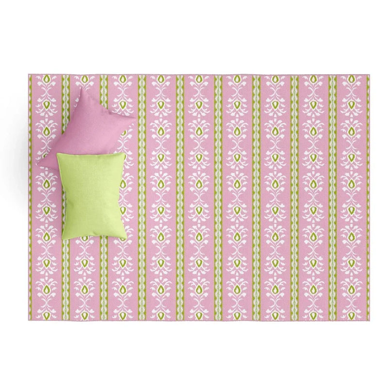 Rosemary Stripe Pink Floor Mat, 2.5' x 8'