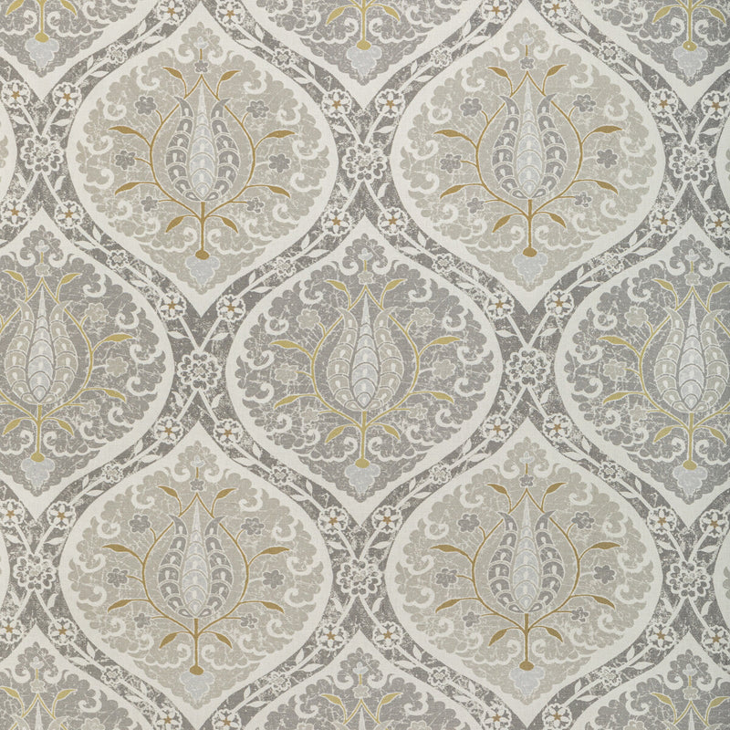KRAVET BASICS - SAN POLO- PEWTER - Fabric by the Yard PEWTER