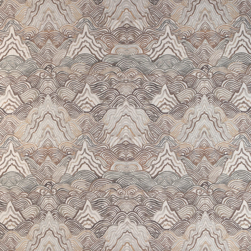 KRAVET COUTURE - SHANGRI LA- STONE - Fabric by the Yard STONE