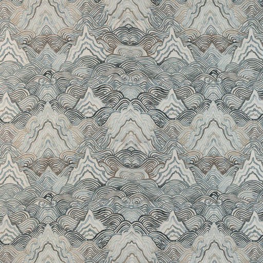 KRAVET COUTURE - SHANGRI LA- NOIR - Fabric by the Yard NOIR