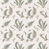 G P & J BAKER - FERNS EMBROIDERY- VERDIGRIS - Fabric by the Yard