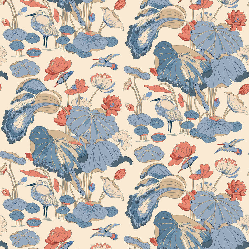 G P & J BAKER - NYMPHEUS- JUBILEE - Wallcovering by the Roll JUBILEE