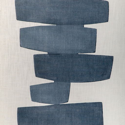 KRAVET COUTURE - STACKED- INDIGO - Fabric by the Yard INDIGO