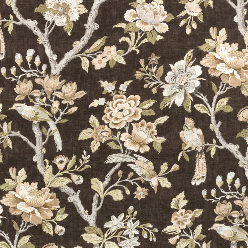 KRAVET COUTURE - SYMPHONY- CHOCOLATE - Fabric by the Yard CHOCOLATE