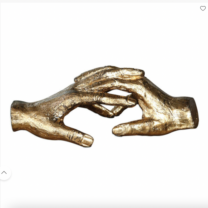Uttermost - Hold My Hand - 9 inch Sculpture - 9 inches wide by 4.5 inches deep - Free Shipping