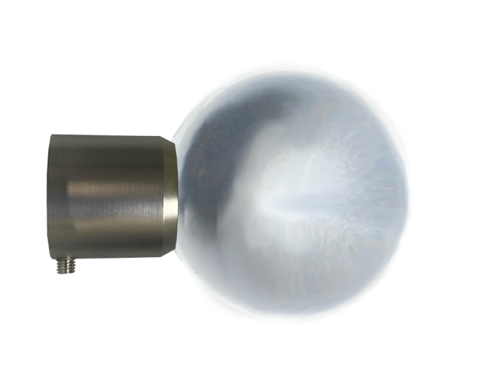 1 Inch - Acrylic Globe Finial - Individual Unit - Available in Gold, Silver, Black, and Bronze - IF&D Fabrics and Drapes