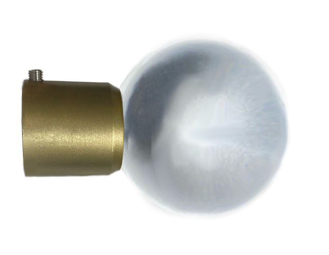 1 Inch - Acrylic Globe Finial - Individual Unit - Available in Gold, Silver, Black, and Bronze - IF&D Fabrics and Drapes