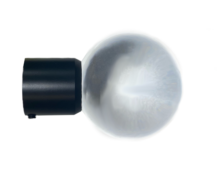 1 Inch - Acrylic Globe Finial - Individual Unit - Available in Gold, Silver, Black, and Bronze - IF&D Fabrics and Drapes