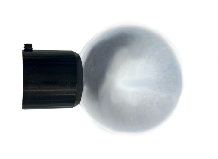 1 Inch - Acrylic Globe Finial - Individual Unit - Available in Gold, Silver, Black, and Bronze - IF&D Fabrics and Drapes