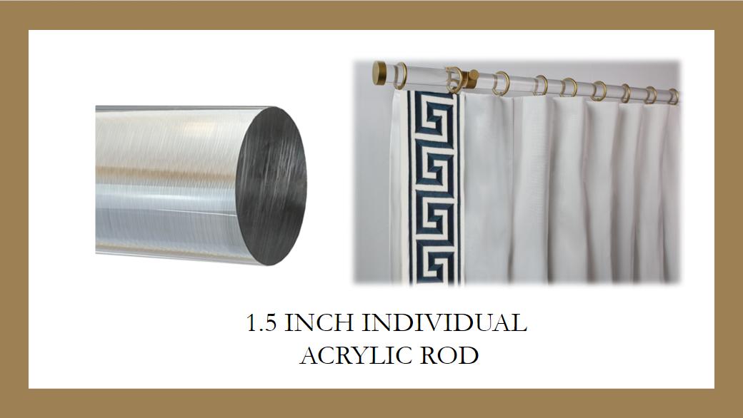 1.5 Inch Individual Acrylic Rod - Customizable to ANY width